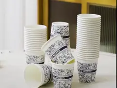 12 oz 430ml Tek kullanımlık PE kaplı tek kağıt bardak özelleştirilebilir logo ile