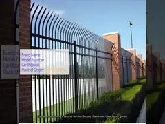 Galvanized Steel Wall Fence Modern Security Railing Indoor Outdoor