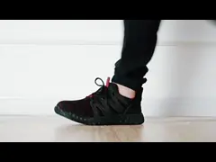 Breathable Flying Knit Comfortable Construction Work Shoes For Summer