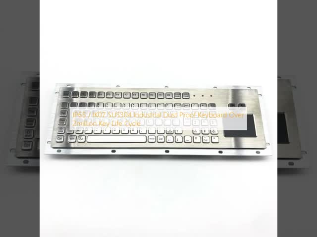 IP65 / IK07 SUS304 産業用防塵キーボード キーライフサイクル200万以上