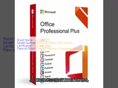Online Activation Microsoft Office 2021 Professional Plus Authentic Lifetime Digital Key for Quotation