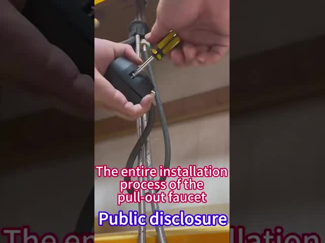 Faucet installation demonstration