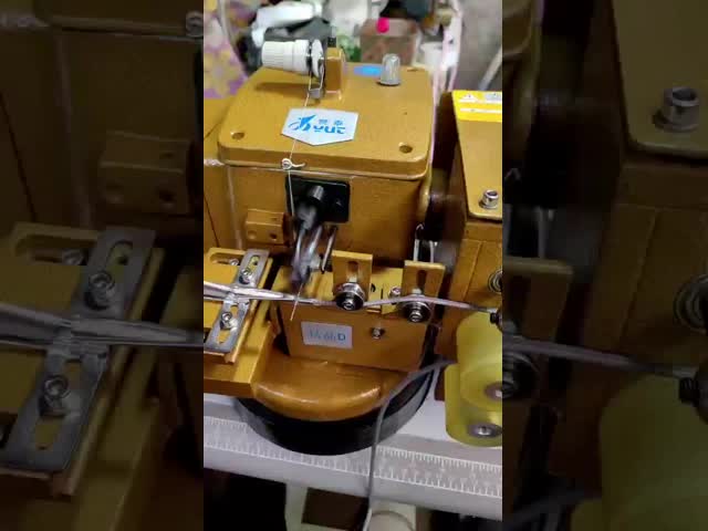 2500rpmと0.65KWのパワーで 丸いロープデータケーブル レザーシューズ縫製機