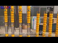 10m3/h-100m3/h QJ Pompes submersibles en acier inoxydable de puits profonds Convient pour les puits profonds