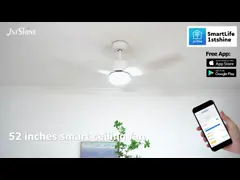 China Home Office 20-inch LED Ceiling Fan with Remote and RGB Multi-colored Light Hidden Blades supplier