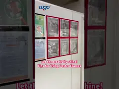 Acrylic Document 8.5 X11 Clear Sign Holder Repositionable ODM OEM Wall Mount