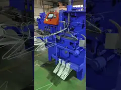 Alta velocità automatico PVC rivestito filo di lavanderia appendiabiti macchina di produzione PLC e controllo inverter alta precisione
