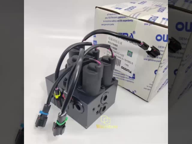 KHJ14520 エグババータソレノイドバルブグループ組立て サミトモ SH210-5 SH240-5 SH350-5A5 5-ポートパイロット制御バルブ
