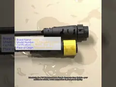 Waterproof IP68 Electrical Male Female Connectors Self Locking Injection For Growth Light
