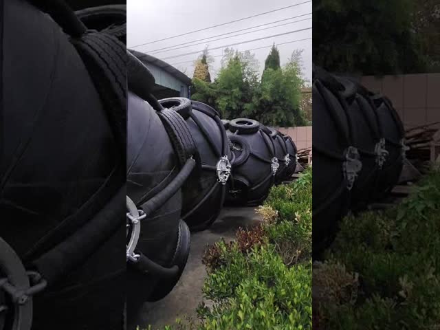 Xincheng 0101 Pneumatic Marine Fender 3.3x6.5m Black Natural Rubber