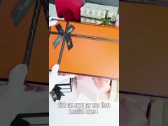 Caixa de presente de papel luxuosa de empacotamento da caixa atual da caixa do cartão com curva para o vestuário