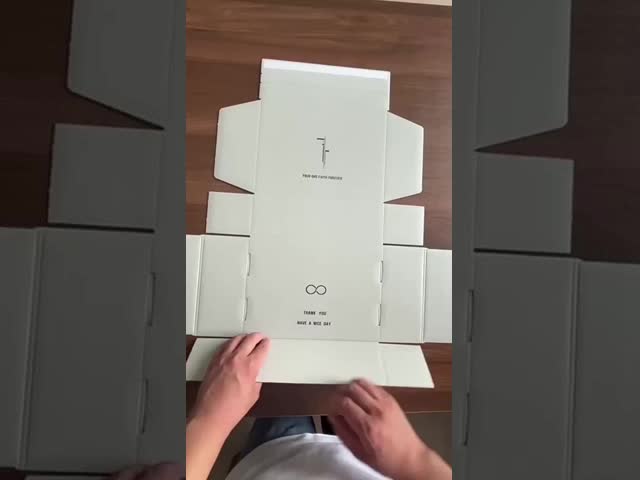 Papel de cartão corrugado personalizado de embalagem de correio de embalagem de lágrima de tira de lágrima Impresso auto-sealing mailer de envio caixa-presente