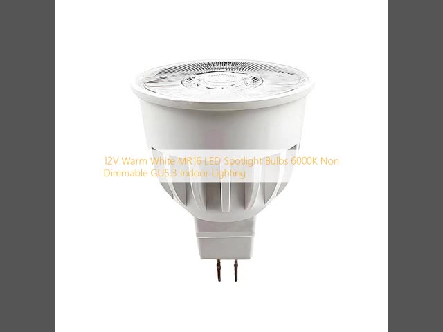 12V ホットホワイト MR16 LEDスポットライト 灯泡 6000K 調光不可能な GU5.3 室内照明