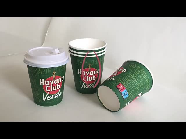 3oz 75ml Single Wall Paper Cup  Biodegradable Branded Disposable Cups