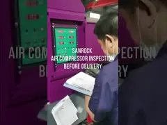 Compressor de ar de parafuso rotativo Potência 221 KW Máquina de compressor de ar de parafuso de baixo ruído