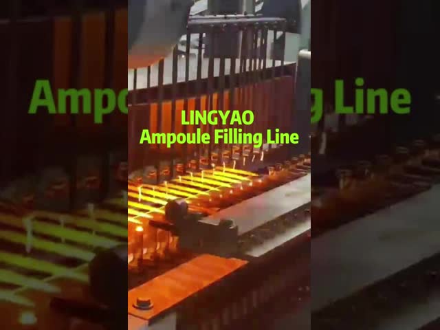 Линия упаковки ампулы с быстрой заменой обрабатывает ампулы от 1 мл до 10 мл за 5 мин с сервоприводом и перистальтическим насосом