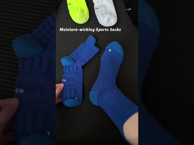 オーダーメイド スポーツランニングソックス 速乾 アスリートランニングクルーソックス