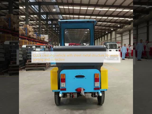 Quick Cleaning Electro Tricycle Sheet Metal Structure For Waste Sorting And Collection