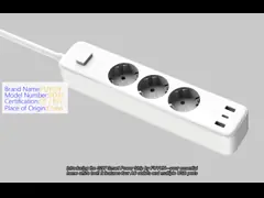 32W Smart Power Strip with Multiple USB Ports Your Essential Home Office Tool