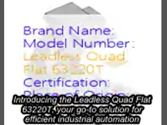 Leadless Quad Flat 63220T Take Your Business to the Next Level with Contactor and Durable