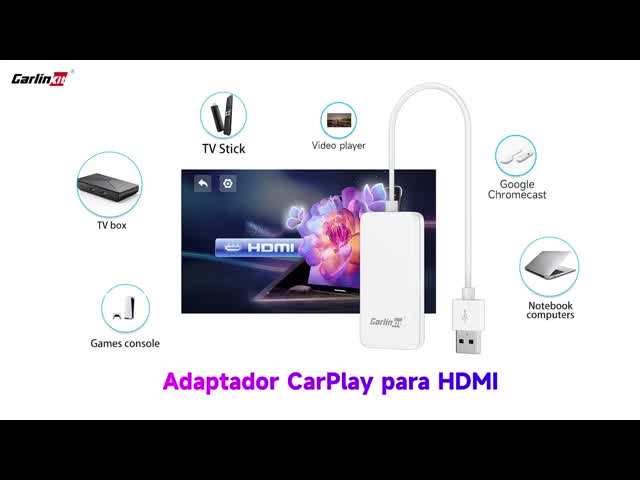 カープレイへのHDMI入力-Hd2Cpカープレイマルチメディアボックス 高画質インターフェース 車 テレビメイト ユニバーサルカープレイアダプター