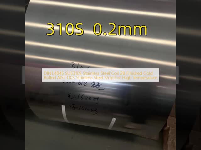 310S DIN1.4845 Нержавеющая стальная катушка 2B Конечная холодная проката 1,5 мм 90 мм ширина для высокой температуры