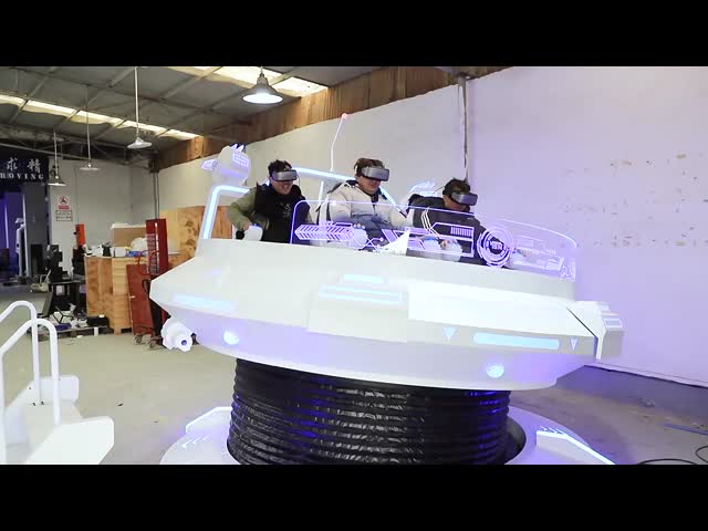 VR回転 360度 バーチャルリアリティ UFO 射撃シミュレーター アーケードマシン