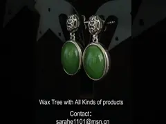 Batu Kelahiran Desember 925 Sterling Silver Gemstone Earrings 10x13mm Oval Green Jade