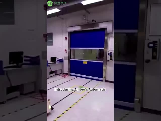 B1 Flame Retardant Remote Control PVC Fast Rolling Door Safety Anti-Pinch