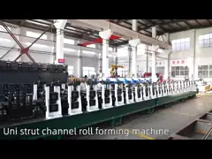 Material Thickness 1.5mm-2.5mm Fully Automatic Strut Roll Former Machine Forming Speed 15m/min