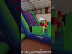 Commercial PVC Inflatable Interactive Game Obstacle Course Castle For Kids