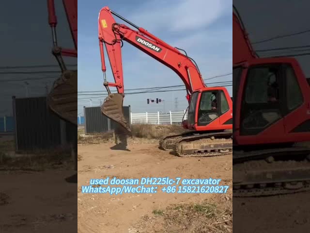 高機動性使用 ドーサン DH225LC-7 掘削機 22 トン 中古 ドーサン 掘削機