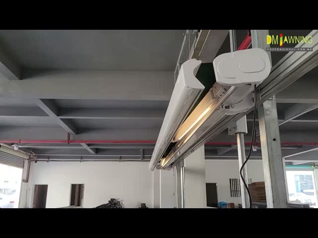 Outdoor Luxury Full Cassette Retractable Awning With Motor and LED Light Customize Awnings