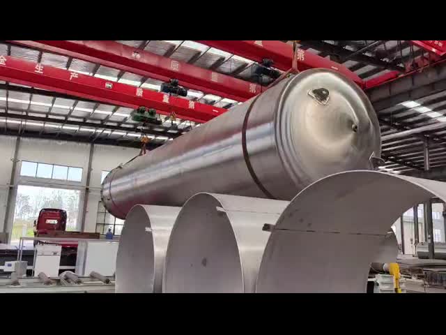 Industrial Horizontal Compressed Air Reservoir Tank Rust Proof For Factory Integration