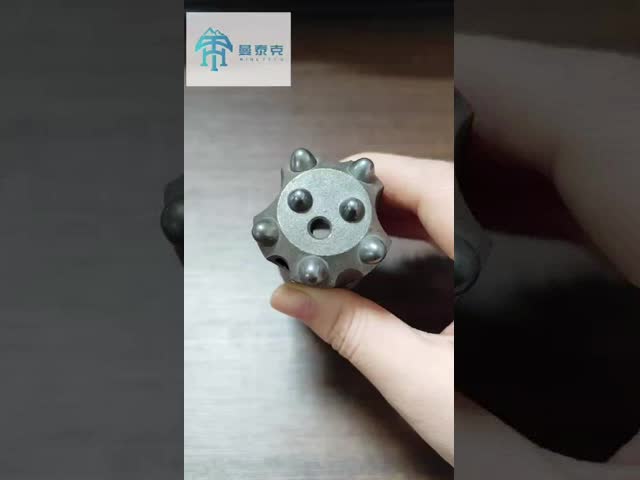 11 Degree Tapered Button Bit with 5 Buttons for Small Hole Drilling and Hot Pressure Carbide Rock Drilling Bit