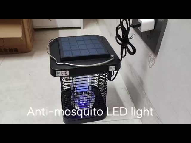 家庭用電気ショック太陽蚊殺虫灯 屋外照明 ABSシェル