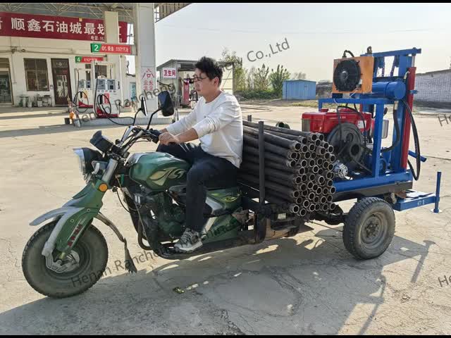 Small Hydraulic Portable Tricycle Water Well Drilling Rig Machine For Efficient Borehole Drilling