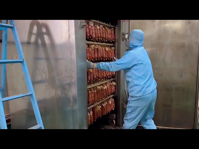 Hot Cold Smoking Commercial Smokehouse Oven For Sausages Fish And Meat