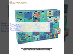 24pcs tiroir cadeaux boîtes de papier cosmétiques Noël calendrier de l'avent boîte d'emballage avec estampage à chaud intérieur extérieur