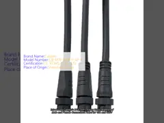 Self Locking Nylon Male Female Cable Connectors Waterproof For Floodlight Line Light