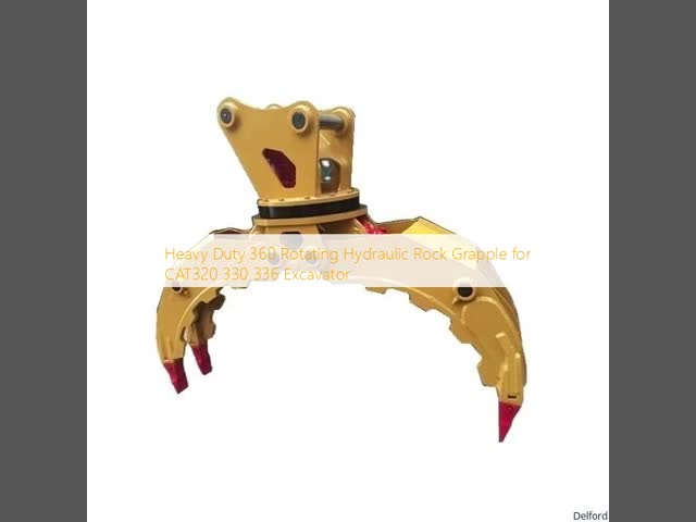 CAT320 330 336 掘削機用の重用 360 回転式水力岩手グリップ ビデオ