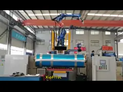 Customized 220V Robot Welding Station For Aluminium Fuel Tank Covers 1000kg Weight video