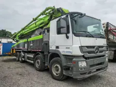 2018 Zoomlion Usado 56m camión montado bomba de hormigón totalmente hidráulica video