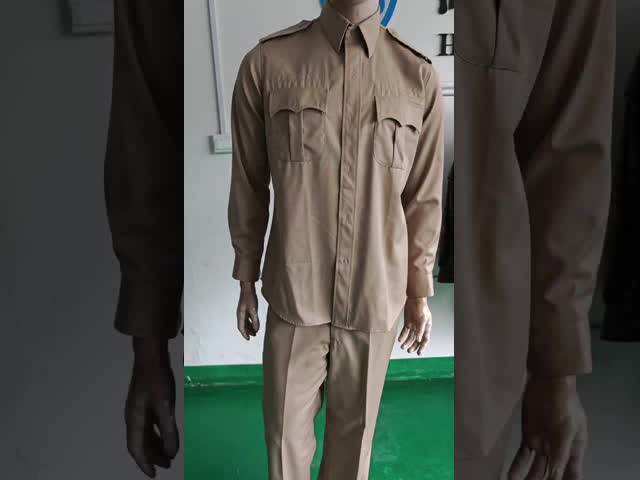 クラシックカキ 軍服 制服 羊毛 長い袖 直脚