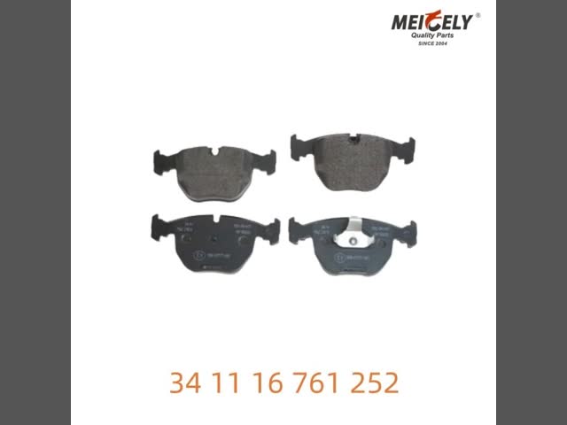 Race-Tested 34 11 16 761 252 Brake Pad Set Proven Reliability For BMW video