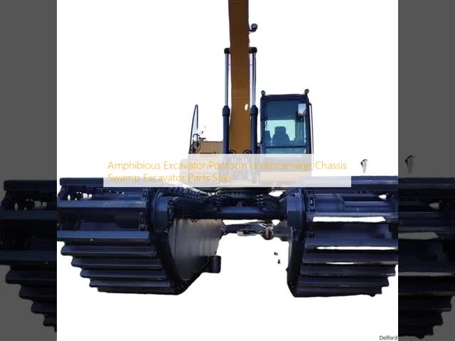 Amphibious Excavator Pontoon Undercarriage Chassis Swamp Excavator Parts video