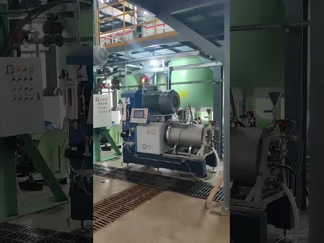 60L Capacity Horizontal Nano Bead Mill / Sand Mill With PU Or Ceramic Material Structure