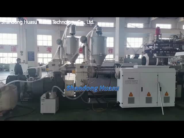 HDPE / PP Double Wall Corrugated Pipe Extrusion Line Machine with PLC Control