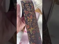 Китайский стиль односторонний цветок бабочки вышивки края атлас ленты ручной работы лук головной пояс застежка аксессуары цветочные галстуки