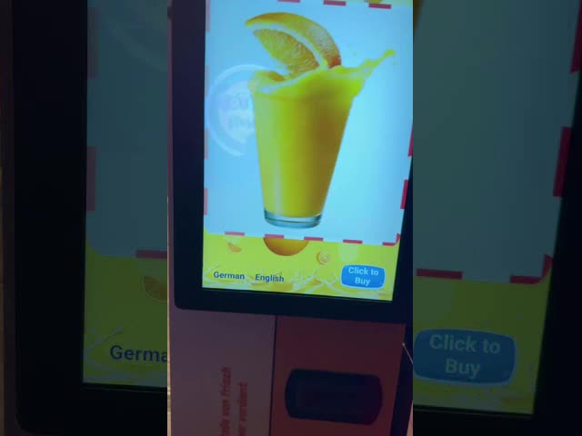 汎用100%純自動オレンジジュース機 商用新鮮オレンジジュース自動販売機